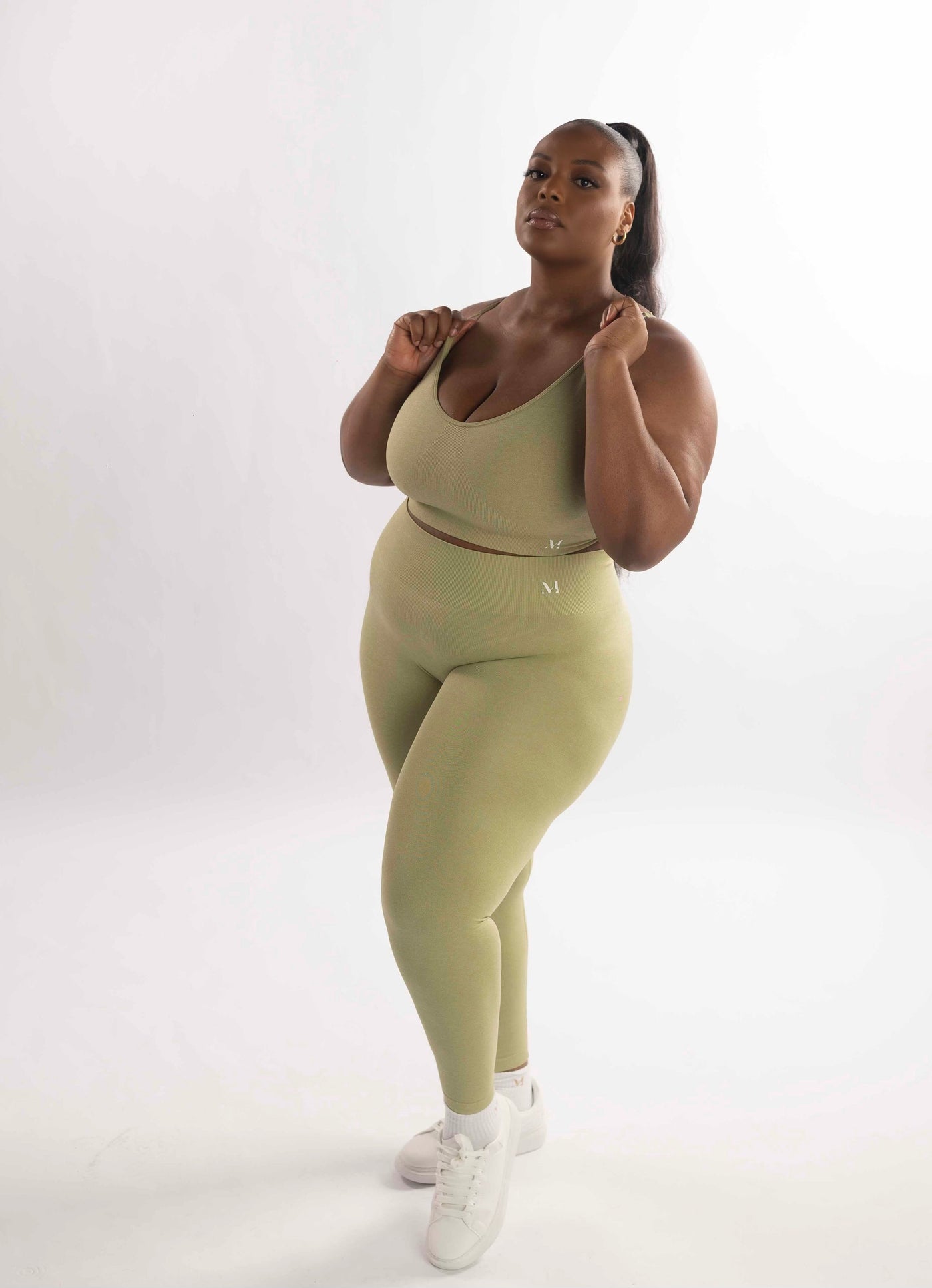 Amaré Matcha Full-Length Leggings