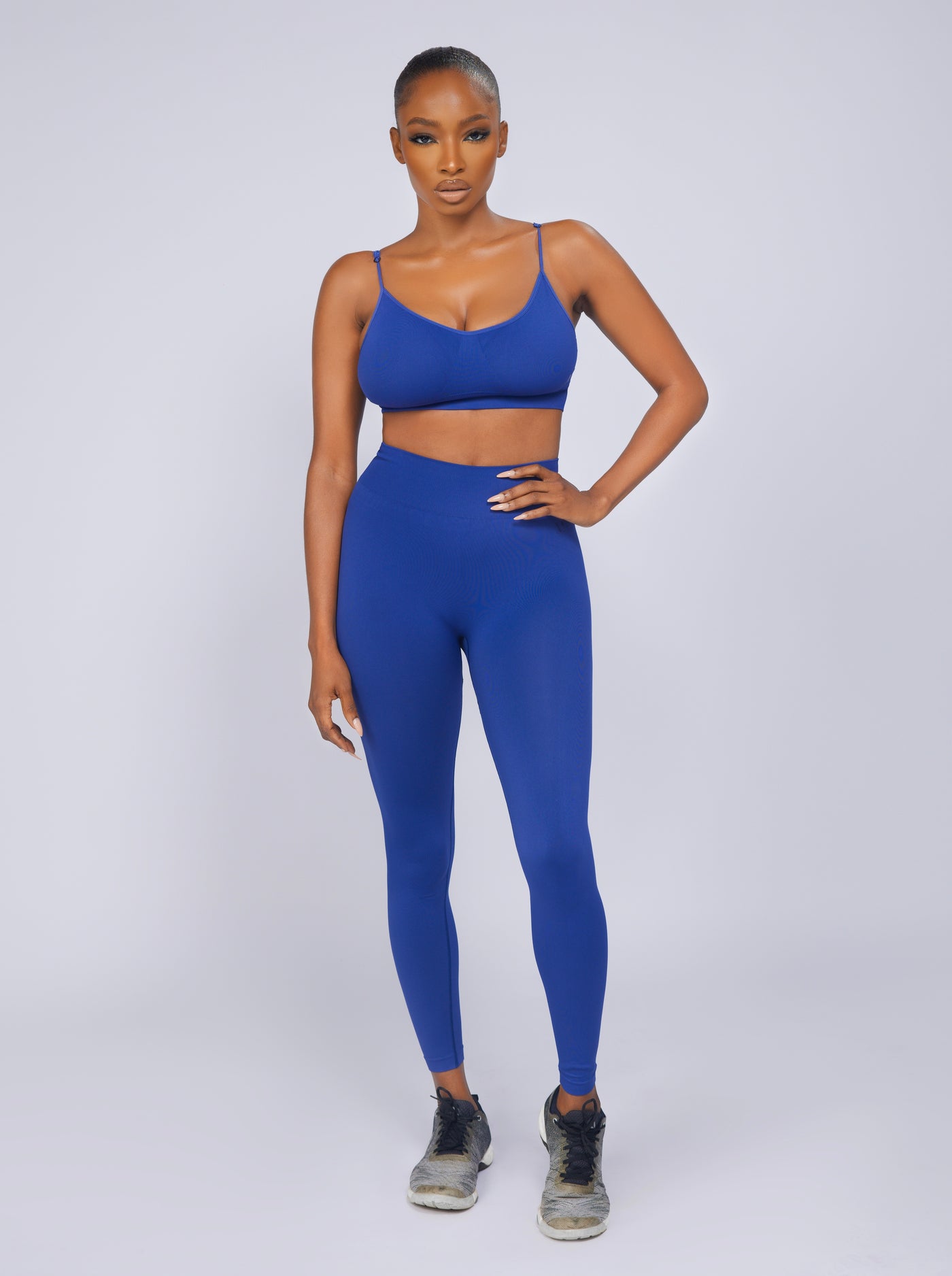 Blue Full-Length Leggings