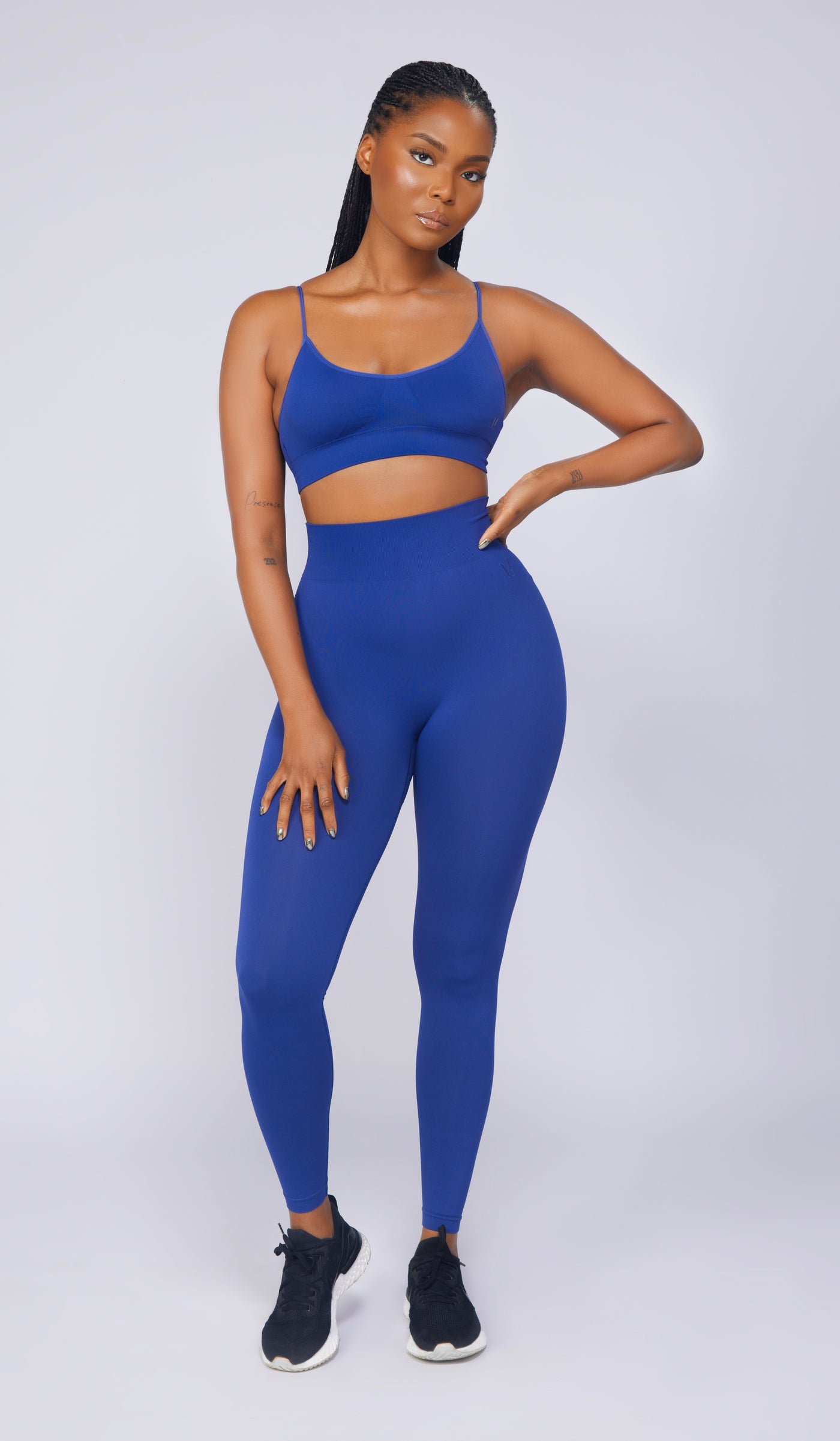 Blue Full-Length Leggings