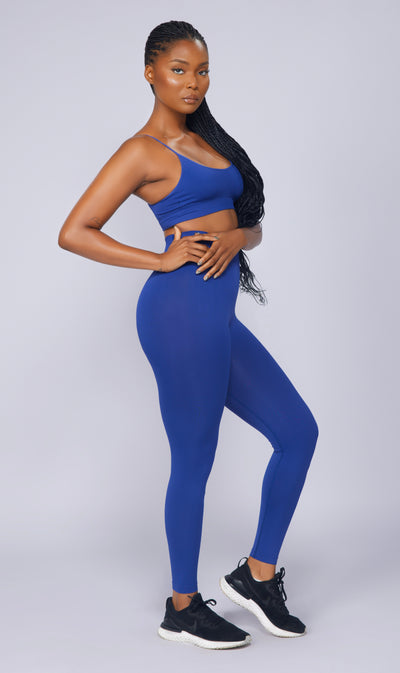 Blue Full-Length Leggings